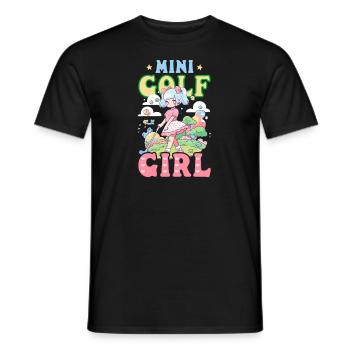 Fille de golf - T-shirt homme - noir - Devant - AI Model Male 178 light (178cm)