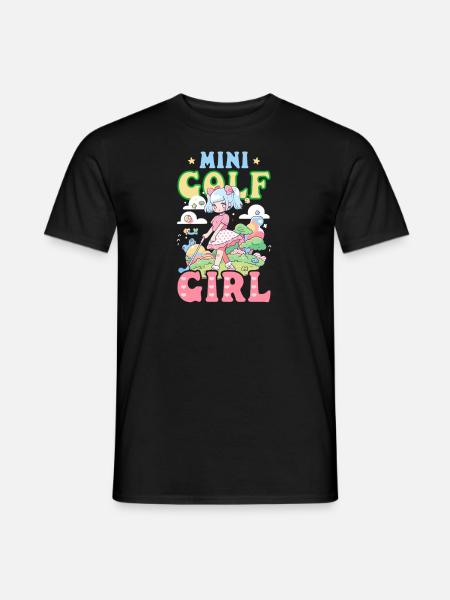 Fille de golf - T-shirt homme - noir