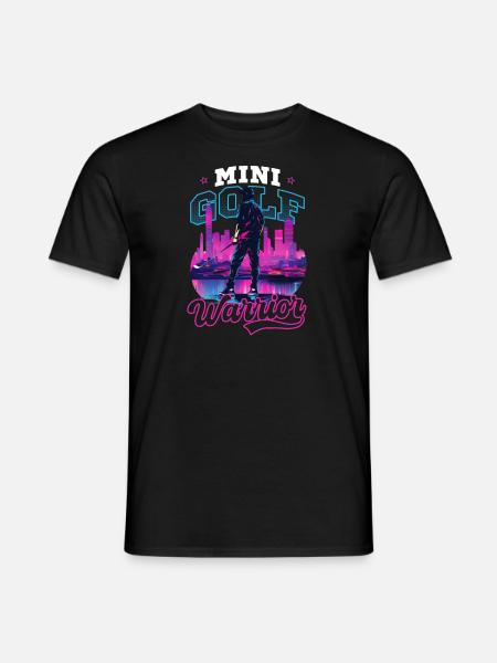 Minigolf-Krieger - Männer T-Shirt - Schwarz