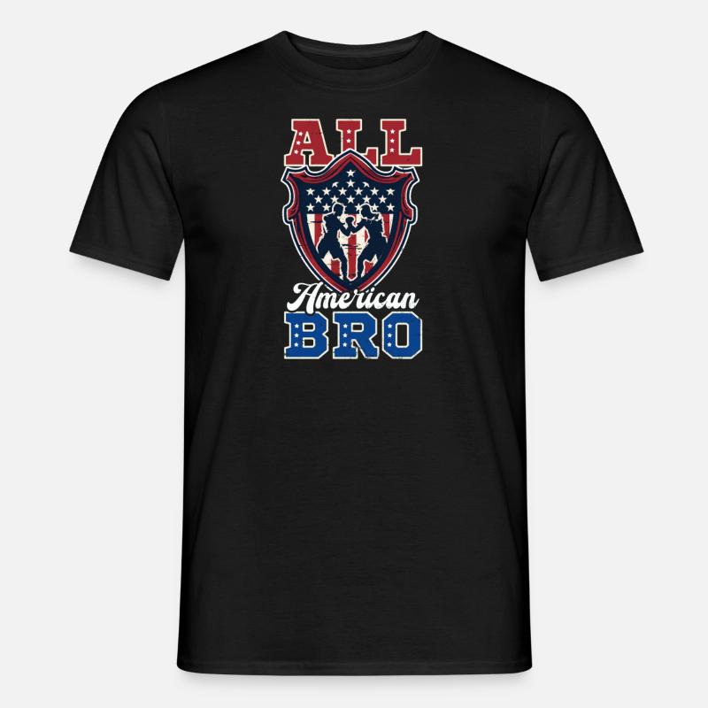 Boxen All American Bro - Männer T-Shirt - Schwarz