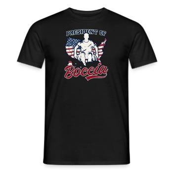 Boccia Player President Of Boccia - Men's T-Shirt - black - Front - AI Model Male 178 light (178cm)