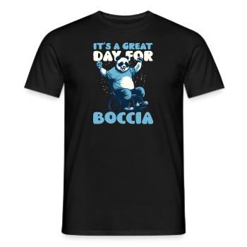 Boccia Player Great Day For Boccia - Men's T-Shirt - black - Front - AI Model Male 178 light (178cm)
