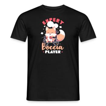 Boccia Player Expert Boccia Player - Men's T-Shirt - black - Front - AI Model Male 178 light (178cm)