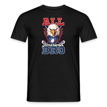 4. Juli Golf All American Bro Eagle - Männer T-Shirt - Schwarz - Vorne - AI Model Male 178 light (178cm)