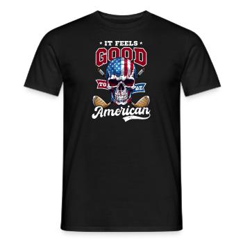 4 juillet Golf Feels Good Be American - T-shirt homme - noir - Devant - AI Model Male 178 light (178cm)