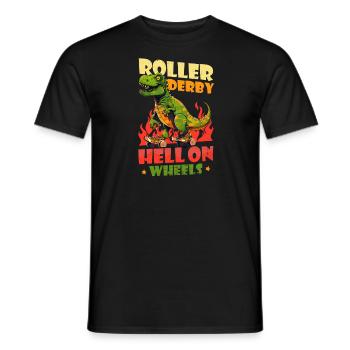Roller Derby Hell On Wheels - T-shirt homme - noir - Devant - AI Model Male 178 light (178cm)