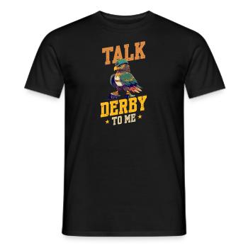 Roller Derby Parlez du Derby à moi Falcon - T-shirt homme - noir - Devant - AI Model Male 178 light (178cm)