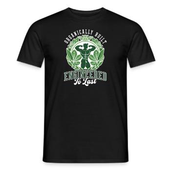 Natty Bodybuilder Entwickelt für die Ewigkeit - Männer T-Shirt - Schwarz - Vorne - AI Model Male 178 light (178cm)
