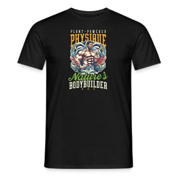 Natty Bodybuilder Der Bodybuilder der Natur - Männer T-Shirt - Schwarz - Vorne - AI Model Male 178 light (178cm)