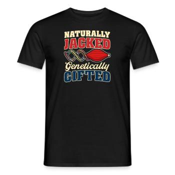 Schicker Bodybuilder Genetisch Begabt - Männer T-Shirt - Schwarz - Vorne - AI Model Male 178 light (178cm)
