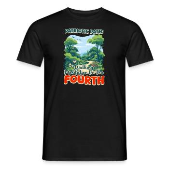 Voie patriotique bouddhiste patriotique - T-shirt homme - noir - Devant - AI Model Male 178 light (178cm)
