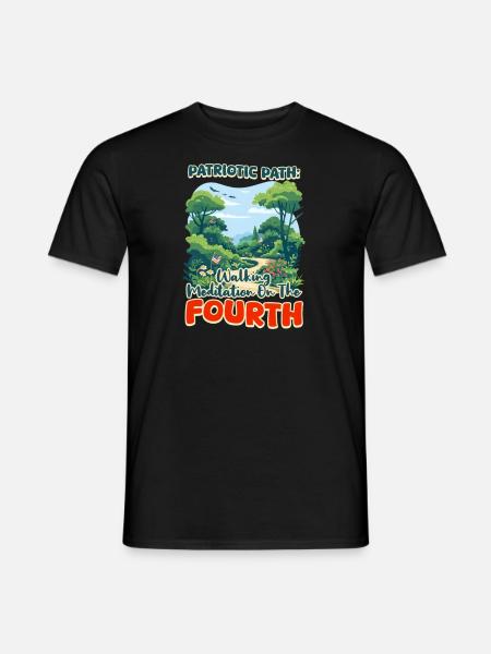 Patriotic Buddhist Patriotic Path - Men's T-Shirt - black