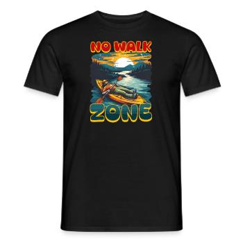 Kajakfahren No Wake Zone - Männer T-Shirt - Schwarz - Vorne - AI Model Male 178 light (178cm)