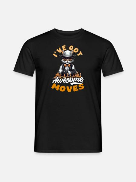 Chess Gote Awesome Moves - Men's T-Shirt - black