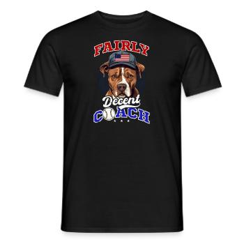 4. Juli Baseballtrainer Ziemlich anständiger Trainer - Männer T-Shirt - Schwarz - Vorne - AI Model Male 178 light (178cm)