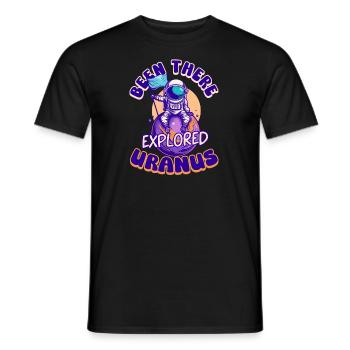 Uranus Been There, Explored Uranus - Men's T-Shirt - black - Front - AI Model Male 178 light (178cm)