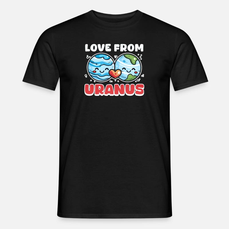 Uranus Liebe von Uranus - Männer T-Shirt - Schwarz