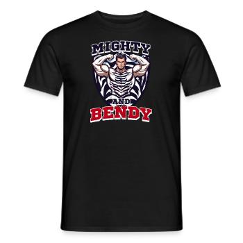 Ehlers Danlos Mighty & Bendy - Men's T-Shirt - black - Front - AI Model Male 178 light (178cm)