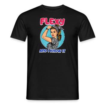 Ehlers Danlos Flexy and I Know It - Men's T-Shirt - black - Front - AI Model Male 178 light (178cm)