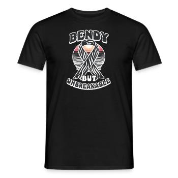 Ehlers Danlos Biegsam, aber unzerbrechlich - Männer T-Shirt - Schwarz - Vorne - AI Model Male 178 light (178cm)