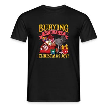 Bouquet de Noël - T-shirt homme - noir - Devant - AI Model Male 178 light (178cm)