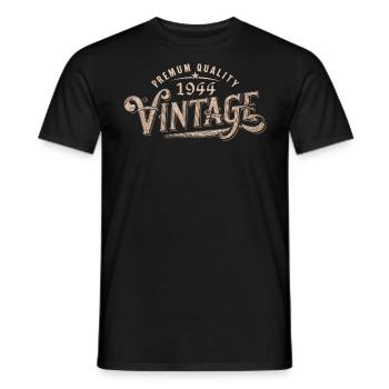 1944 Vintage 1944 Geburtstagsgeschenk 1944 Retro - Männer T-Shirt - Schwarz - Vorne - AI Model Male 178 light (178cm)