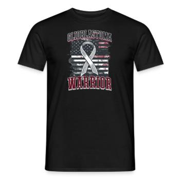 Glioblastoma Awareness Glioblastoma Awareness - Men's T-Shirt - black - Front - AI Model Male 178 light (178cm)
