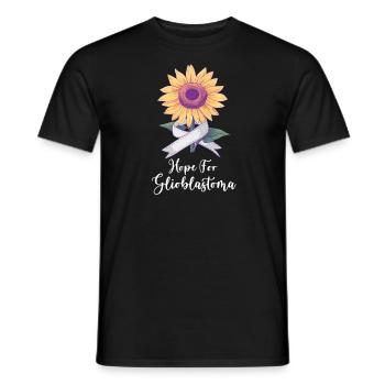 Glioblastoma Awareness Hope for Glioblastoma - Men's T-Shirt - black - Front - AI Model Male 178 light (178cm)