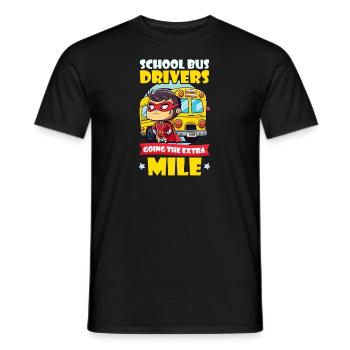 Busfahrer geht die Meile - Männer T-Shirt - Schwarz - Vorne - AI Model Male 178 light (178cm)