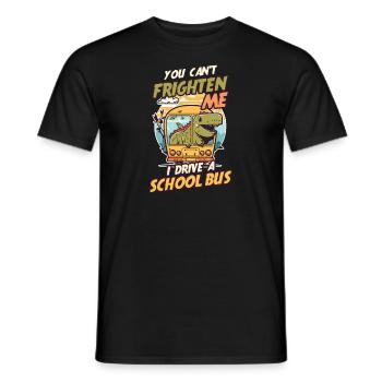 Busfahrer kann mich nicht erschrecken Fahrer - Männer T-Shirt - Schwarz - Vorne - AI Model Male 178 light (178cm)