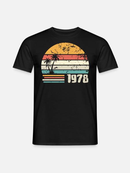 1978 Cadeau Anniversaire - Made in 1978 Rétro 1978 - T-shirt homme - noir