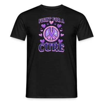 Cystic Fibrosis Fight for a Cure - Men's T-Shirt - black - Front - AI Model Male 178 light (178cm)