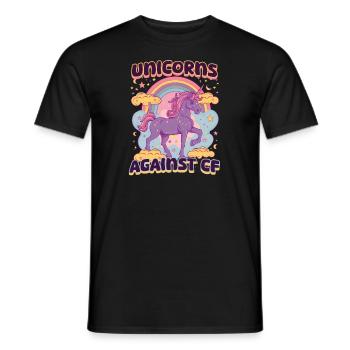 Licornes de la mucoviscidose contre la mucoviscidose - T-shirt homme - noir - Devant - AI Model Male 178 light (178cm)