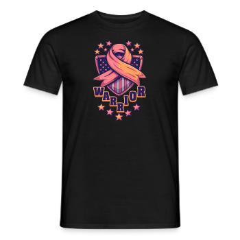 Guerrier du cancer de l’utérus - T-shirt homme - noir - Devant - AI Model Male 178 light (178cm)