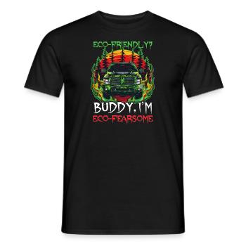 Diesel-Auto-Liebhaber Umweltfreundlich Ich bin öko-furchterregend - Männer T-Shirt - Schwarz - Vorne - AI Model Male 178 light (178cm)
