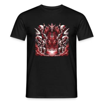 Dämonen und Höllentore - Männer T-Shirt - Schwarz - Vorne - AI Model Male 178 light (178cm)
