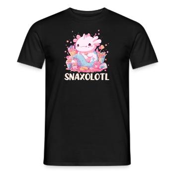 Axolotl Snaxolotl - Männer T-Shirt - Schwarz - Vorne - AI Model Male 178 light (178cm)