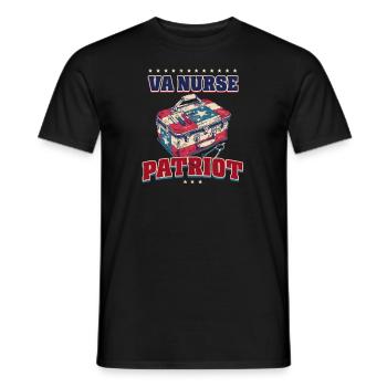 Infirmière VA Infirmière VA - Patriot - T-shirt homme - noir - Devant - AI Model Male 178 light (178cm)