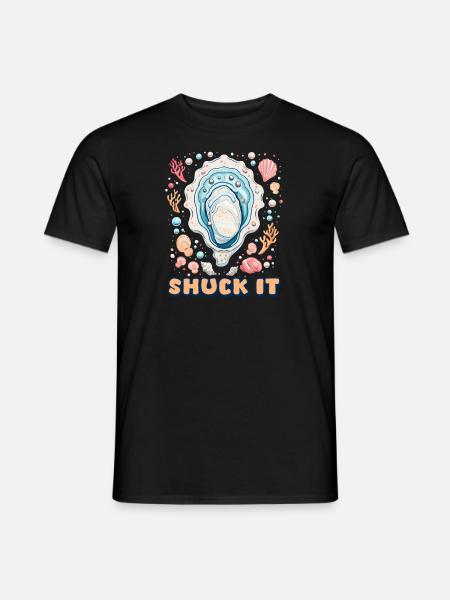 Oyster Shuck It - Men's T-Shirt - black