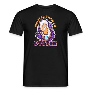 Auster feuchter als eine Auster - Männer T-Shirt - Schwarz - Vorne - AI Model Male 178 light (178cm)