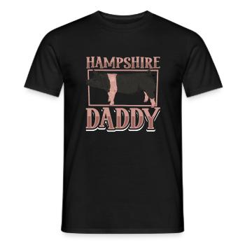 Hampshire Pig Dad - Men's T-Shirt - black - Front - AI Model Male 178 light (178cm)