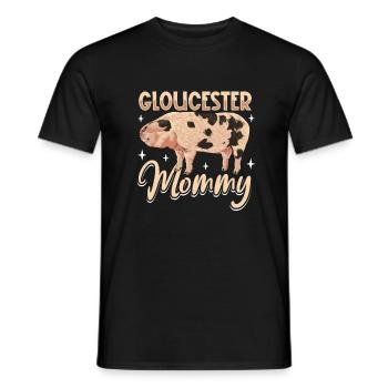 Maman cochonne Gloucestershire Old Spot - T-shirt homme - noir - Devant - AI Model Male 178 light (178cm)