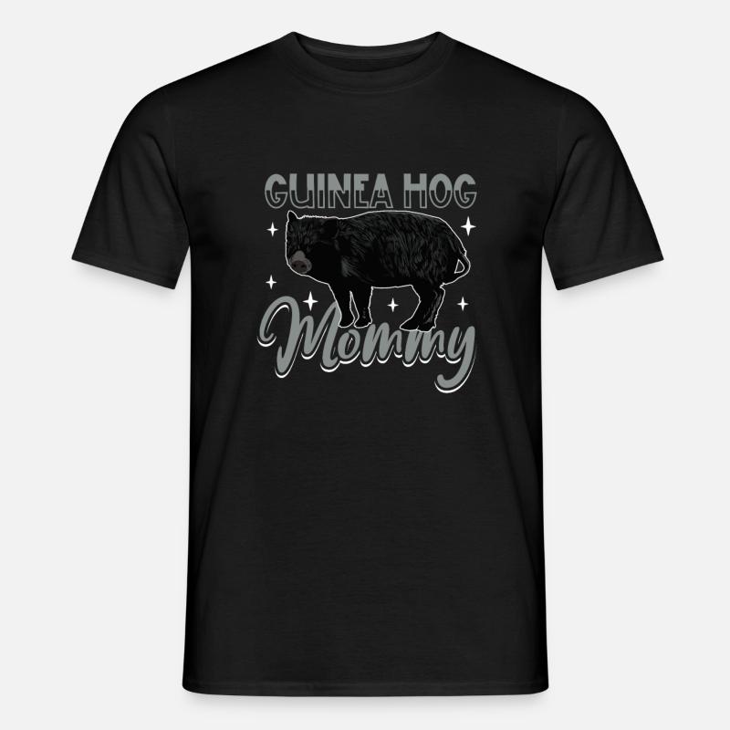 Guinea Hog Mama - Männer T-Shirt - Schwarz