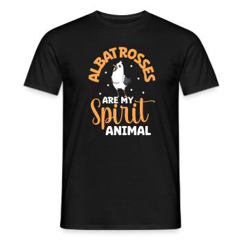 Favorite animal - Albatross - Men's T-Shirt - black - Front - AI Model Male 178 light (178cm)