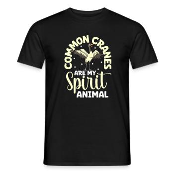 Animal préféré - grue - T-shirt homme - noir - Devant - AI Model Male 178 light (178cm)