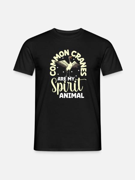 Animal préféré - grue - T-shirt homme - noir