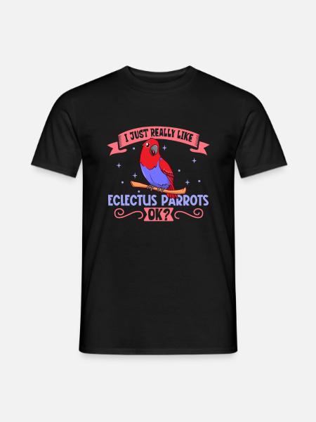 I love my parrot - Men's T-Shirt - black