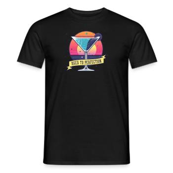 90 Years Old Aged to Perfection - Men's T-Shirt - black - Front - AI Model Male 178 light (178cm)