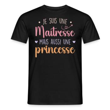 Mistress and Princess - Formidable Mistress - Men's T-Shirt - black - Front - AI Model Male 178 light (178cm)