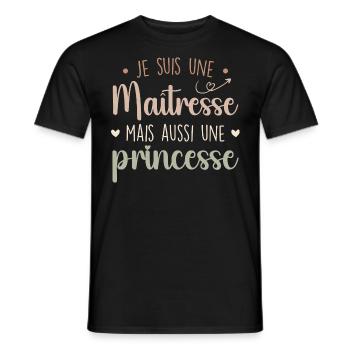 Herrin und Prinzessin - Beeindruckende Herrin - Männer T-Shirt - Schwarz - Vorne - AI Model Male 178 light (178cm)